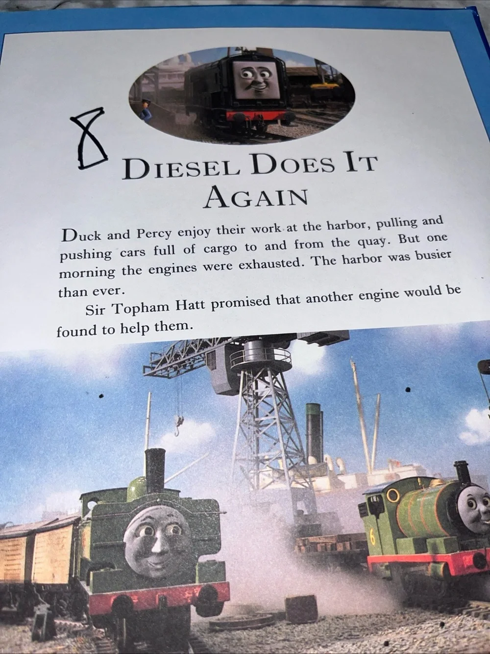 Vintage Thomas & Friends Story Book - Blue and Red Engines